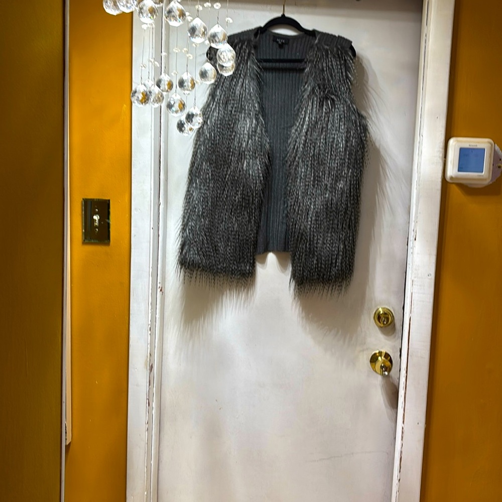 Faux fur vest